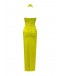 Fiona Yeşil Çiçek Detaylı Maxi Elbise 